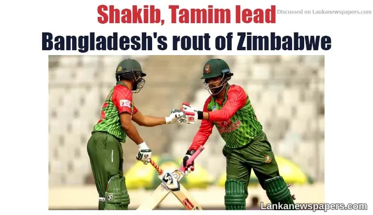 Shakib, Tamim lead Bangladesh's rout of Zimbabwe