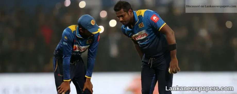Mathews in doubt for Tests against Bangladesh