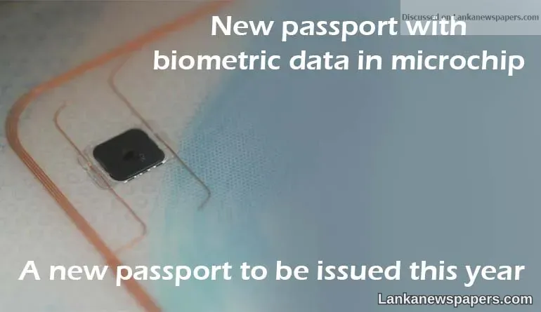 New passport with biometric data in microchip