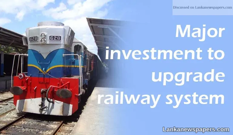 Major investment to upgrade railway system