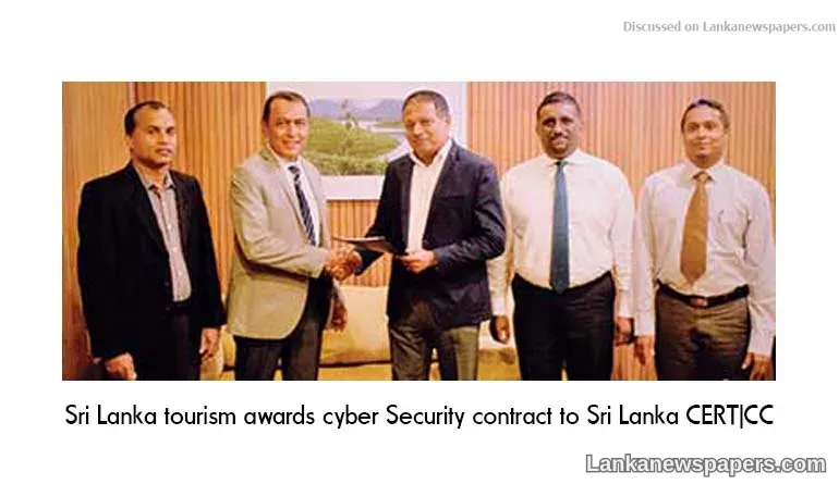 Sri Lanka tourism awards cyber Security contract to Sri Lanka CERT|CC
