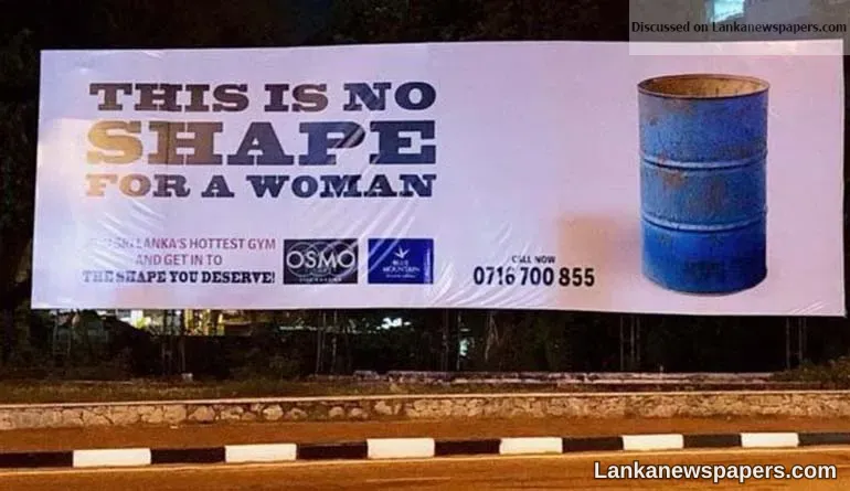 Sri Lankan women take on 'body shaming' barrel ad