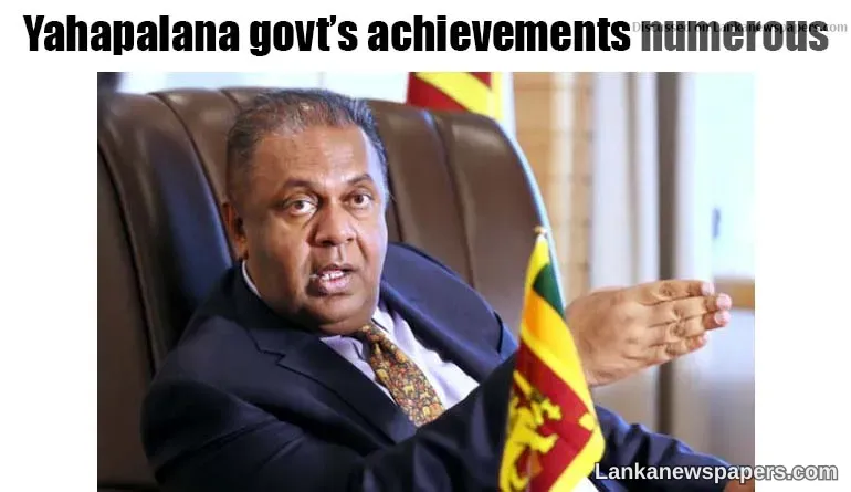Mangala: Yahapalana govt’s achievements numerous