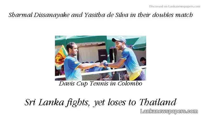 Sri Lanka fights, yet loses to Thailand