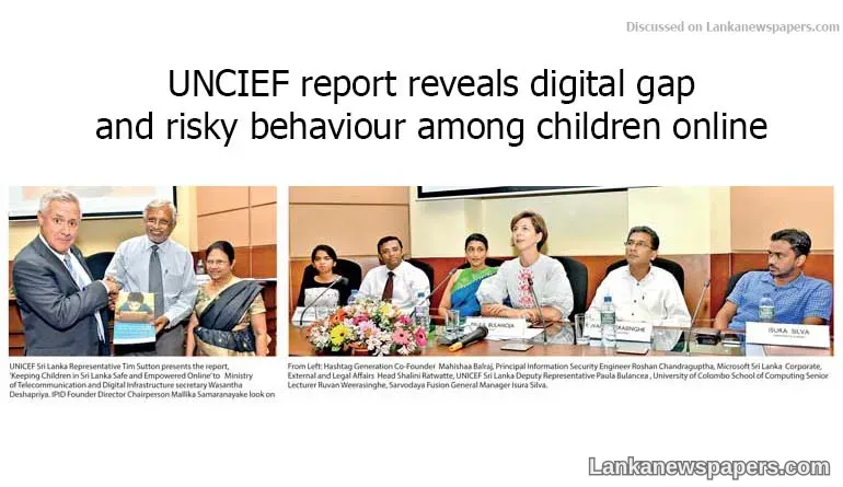 UNCIEF report reveals digital gap and risky behaviour among children online