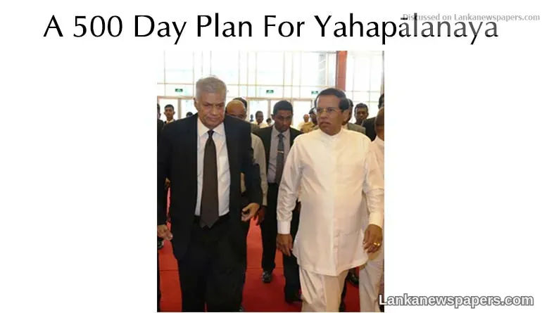 A 500 Day Plan For Yahapālanaya