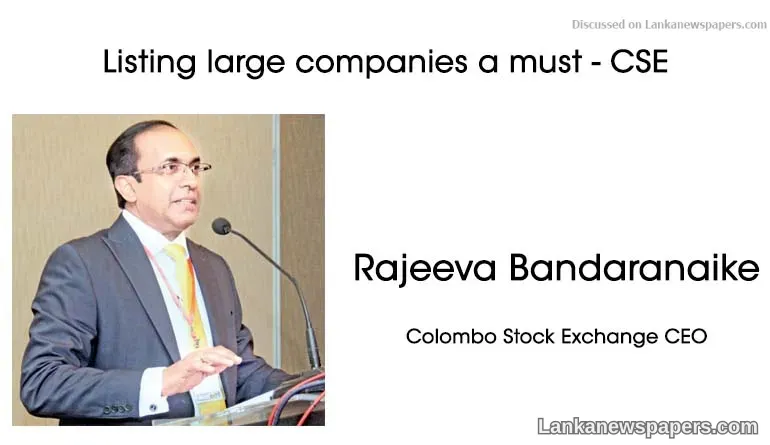 Listing large companies a must - CSE