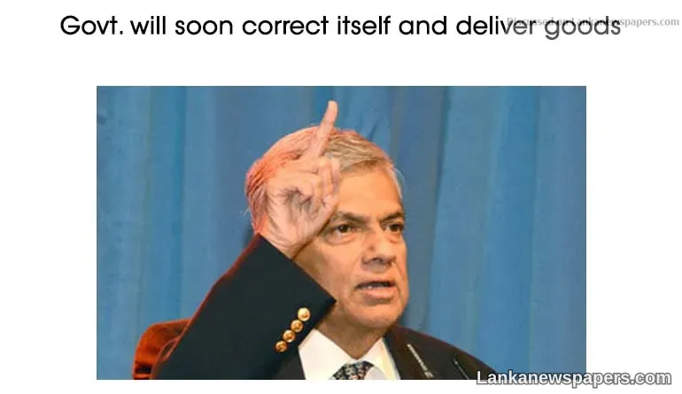 Govt. will soon correct itself and deliver goods: PM