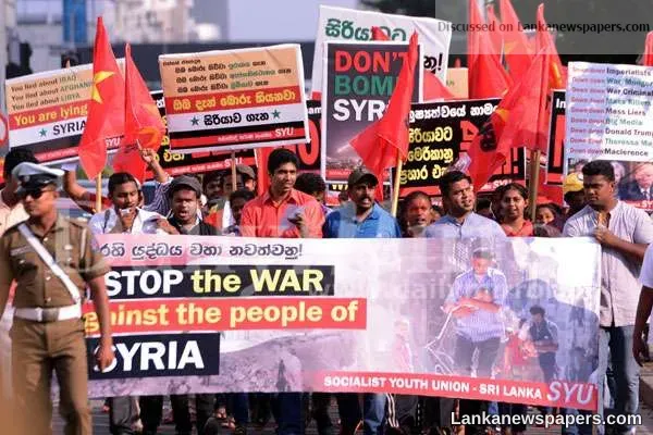 SYU protests against missile attacks in Syria