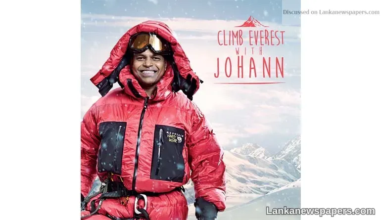 Sri Lankan Johann Peries close to reaching summit of Mount Everest