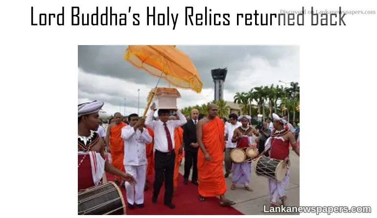 Lord Buddha’s Holy Relics returned back to Pakistan