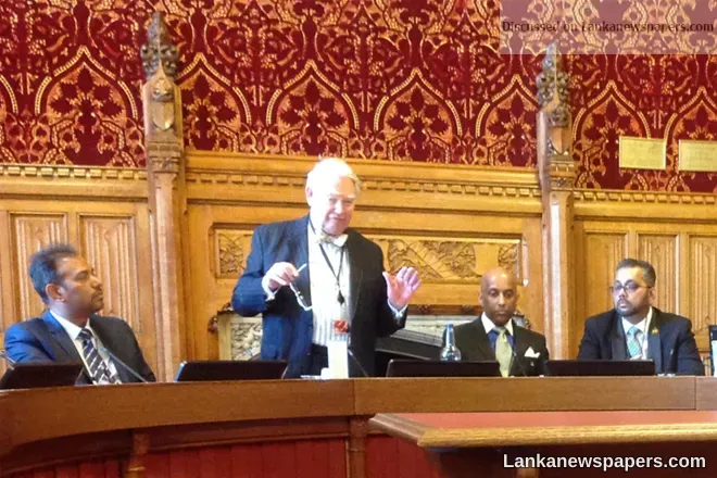 Lord Naseby meets Sri Lankan Diaspora at House of Lords