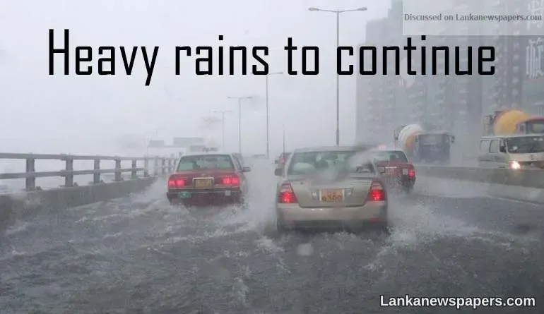 LNP - Low-pressure area still persists; heavy rains in most parts of the island