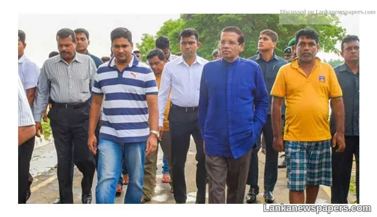 President tours flood-hit areas to observe relief operations