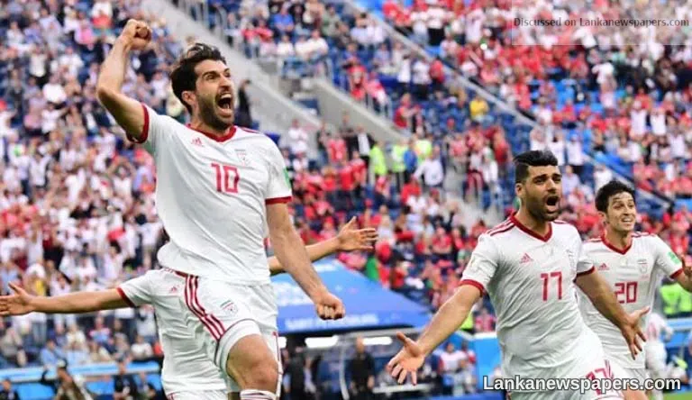 Iran wins first match at a World Cup finals