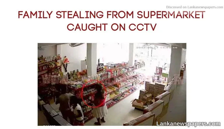Family stealing from supermarket caught on CCTV