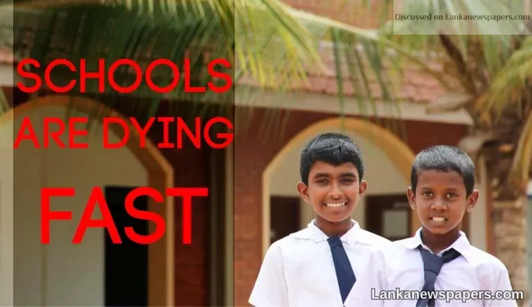 Schools are dying fast