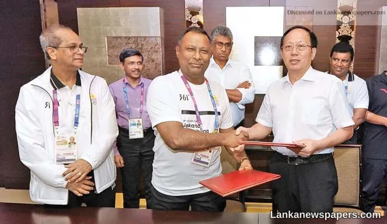 Sri Lanka sign China deal to train athletes