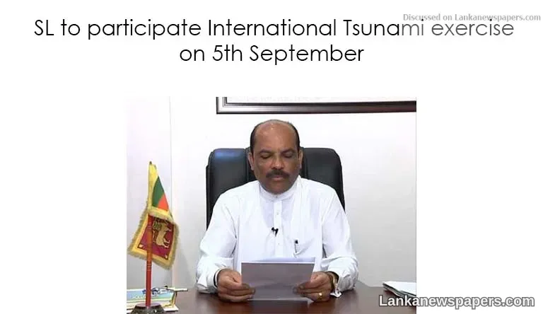 SL to participate International Tsunami exercise on 5th