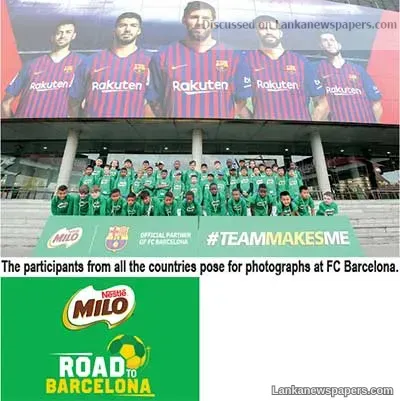 Milo sends six young football players to Barcelona