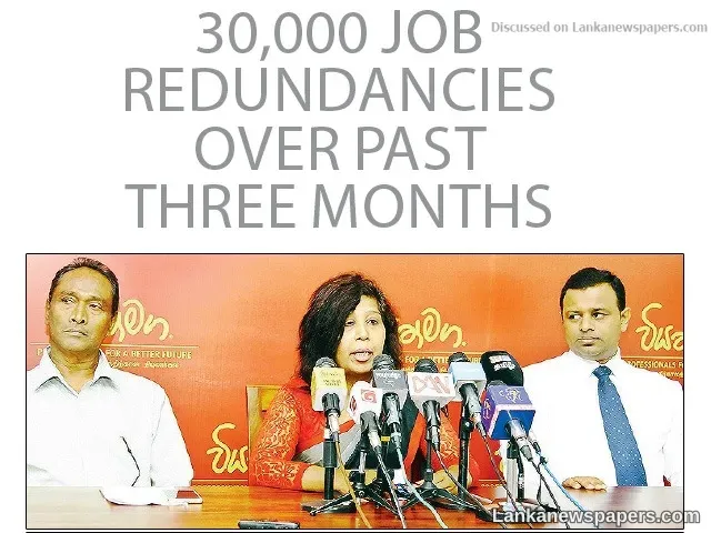 30,000 Job redundancies over past three months