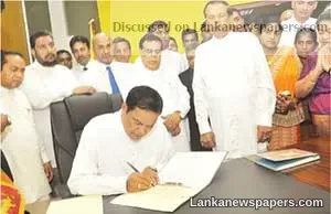 Galle District MP Piyasena Gamage yesterday took up responsibilities as State Minister of Youth