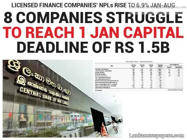 8 companies struggle to reach 1 Jan capital deadline of Rs 1.5B