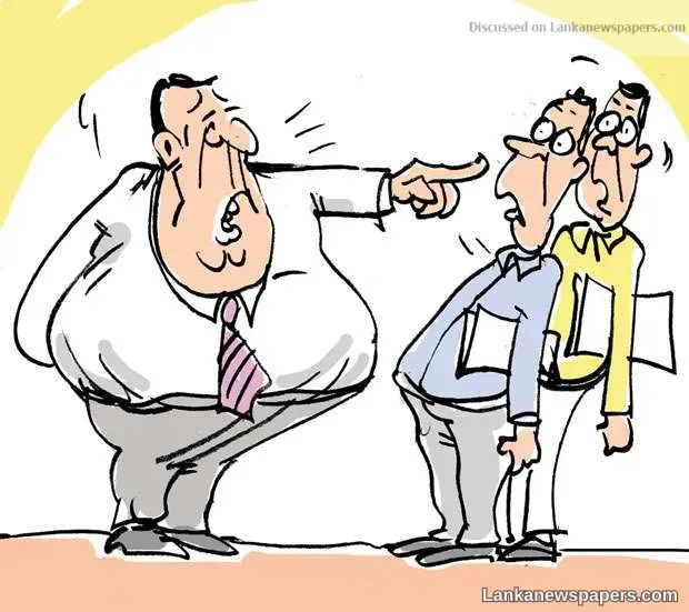 Winning brownie points at the expense of subordinates!