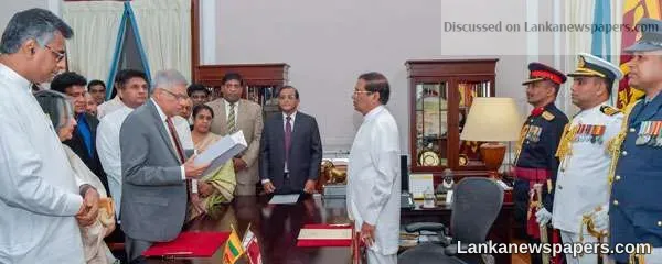 RW sworn in as PM