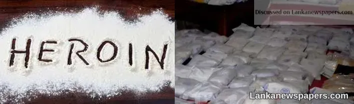 Two Bangladeshis arrested with heroin worth Rs.3.3bn
