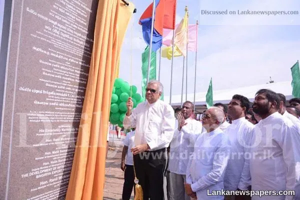 PM inaugurates construction work of Bingiriya EPZ