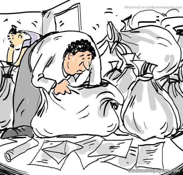 Office functions while vital documents lie packed in bags!