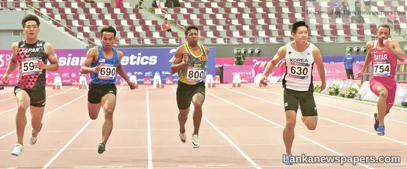 Asian Athletics Championship in Doha Lankan medal hopes dashed