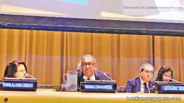 FM shares Lanka’s growth experience at UN ECOSOC