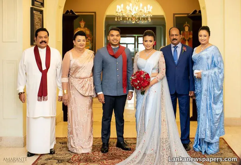At Namal Rajapaksa’s wedding reception