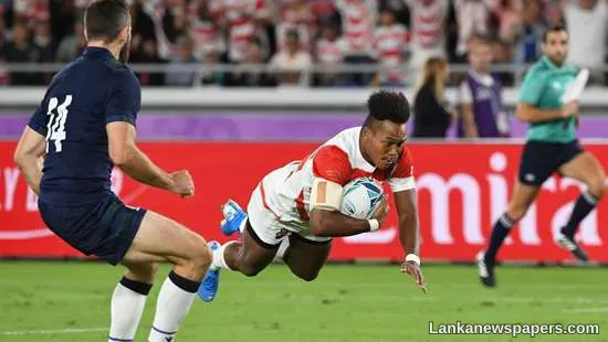 Japan beat Scotland to reach first World Cup quarter-final