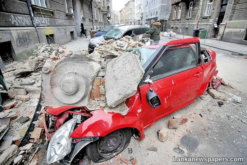Powerful quake damages buildings in Croatia capital