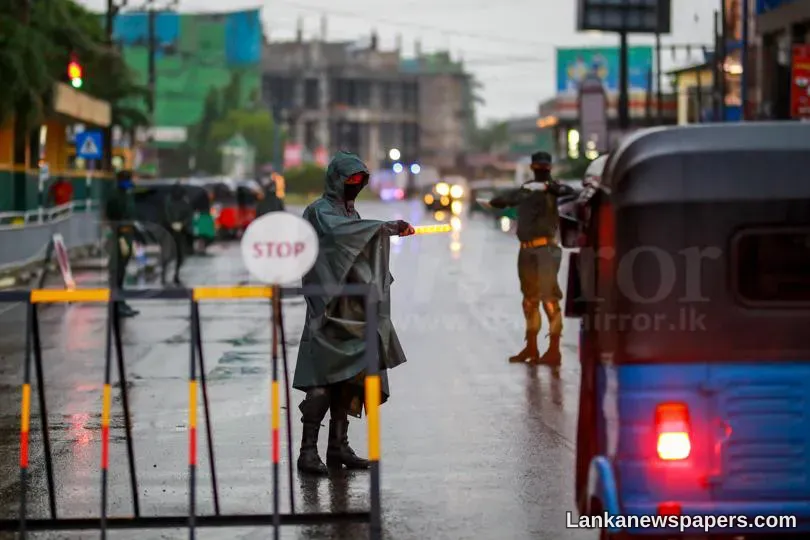 Duty despite rain