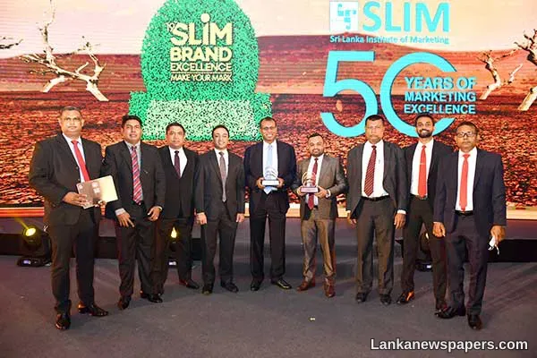LNP - CBL Samaposha receives two prestigious awards at SLIM Brands Excellence 2020