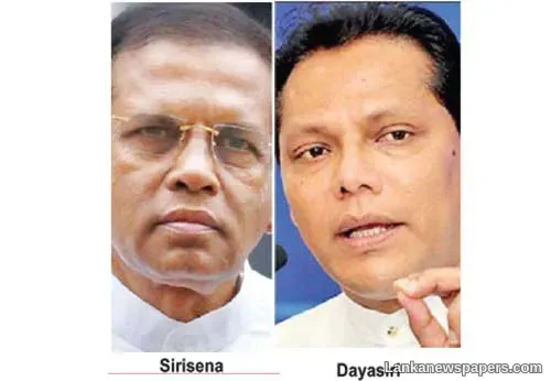 LNP - An alleged bid to replace SLFP leader Sirisena thwarted