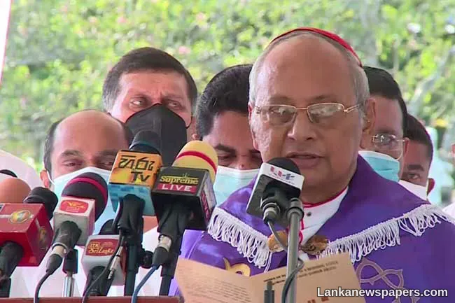 LNP - Easter attacks were an attempt to strengthen political power - Archbishop of Colombo