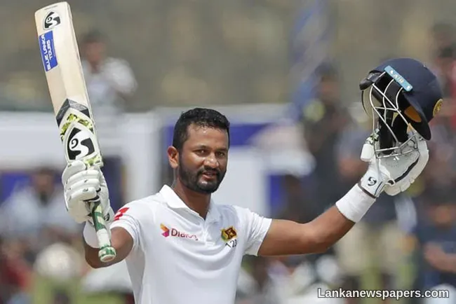 LNP -  Dimuth Karunaratne hits ton to put Sri Lanka on top