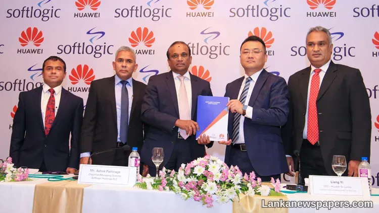 LNP - Softlogic team up with Huawei as a Strategic Partner to introduce latest Enterprise Solutions to Sri Lanka