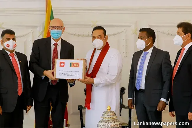 LNP - Switzerland donates USD 4 million worth COVID aid to Sri Lanka