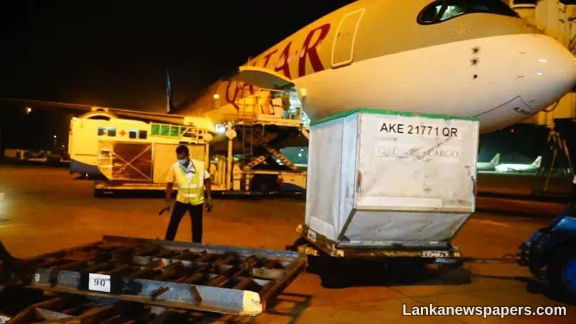 LNP - 100,000 vials of Pfizer vaccine flown in