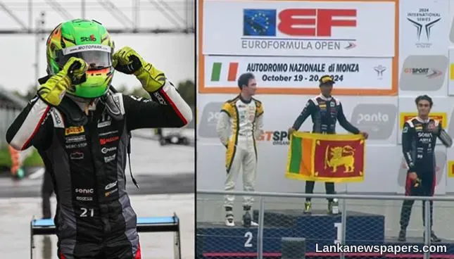 LNP - Sri Lankan racer Yevan David wins on Euroformula debut at Monza