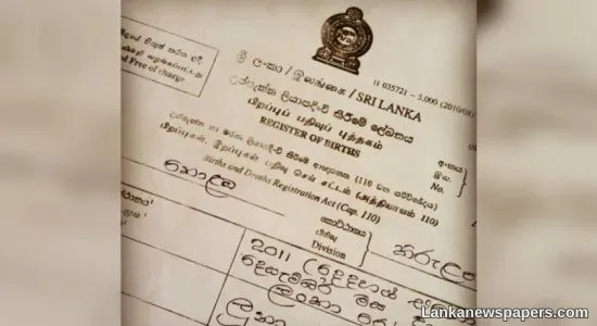 LNP - Programme to issue birth, marriage, death certificates to SL expatriates through foreign missions