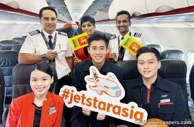 LNP - Jetstar Asia eyes Colombo as key market for regional growth and tourism