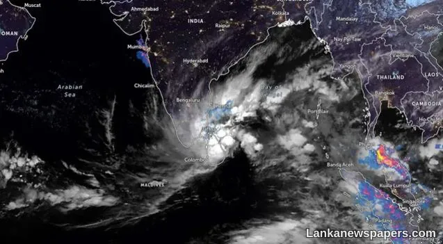 LNP - Cyclonic Storm “FENGAL” weakens, showers and strong winds continue across Sri Lanka