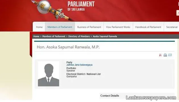 LNP - Parliament website removes ’Dr.’ title from Speaker’s profile